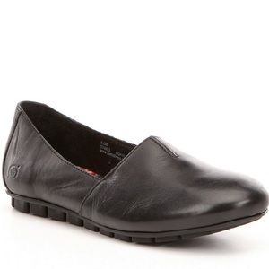 Born black leather shoes